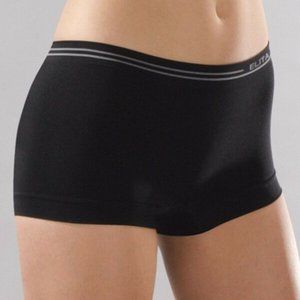 Elita Signature Seamless Low Rise Boyleg Panty Black - S816